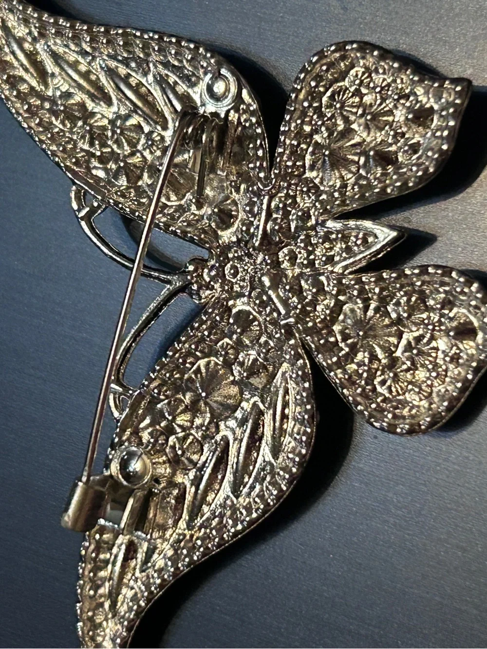 Purple Crystal Butterfly Brooch - Sparkling Women’s Jewelry